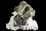Sphalerite, Pyrite and Quartz Association - Peru #72584-2
